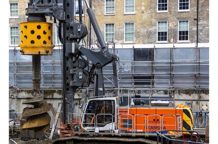 Cementation Skanska piling in central London Cementation Skanska piling in central London