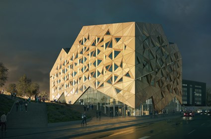 Juvelen’s walls and floor structure are prefabricated, resulting in a fast and cost-efficient building process. Juvelen’s walls and floor structure are prefabricated, resulting in a fast and cost-efficient building process.