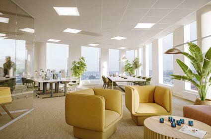 Flexible office interior design att Citygate, Gothenburg