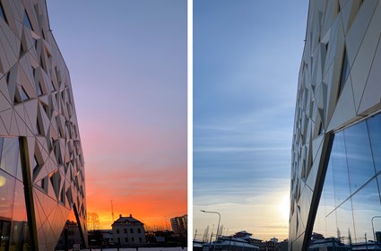 Juvelen in the sunset.
