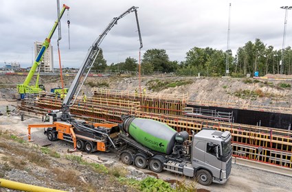 The Green concrete from Skanska can now be used in infrastructure projects.