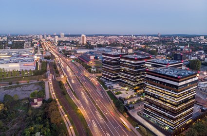 Silesia Business Park Evening View Silesia Business Park Evening View