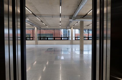 View from lift onto floor One Portwall Square